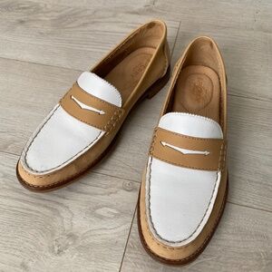 COPY - Sperry Beige White Saddle Loafers